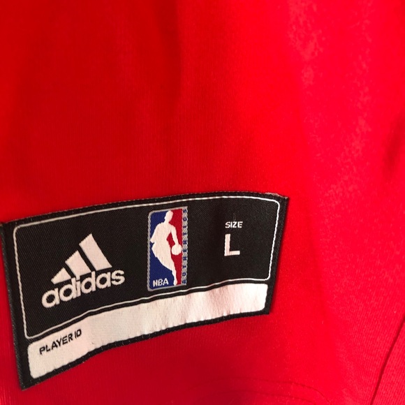 Adidas Houston Rockets Jersey Trevor Ariza #1 red white and gray Large NWT - Picture 5 of 7